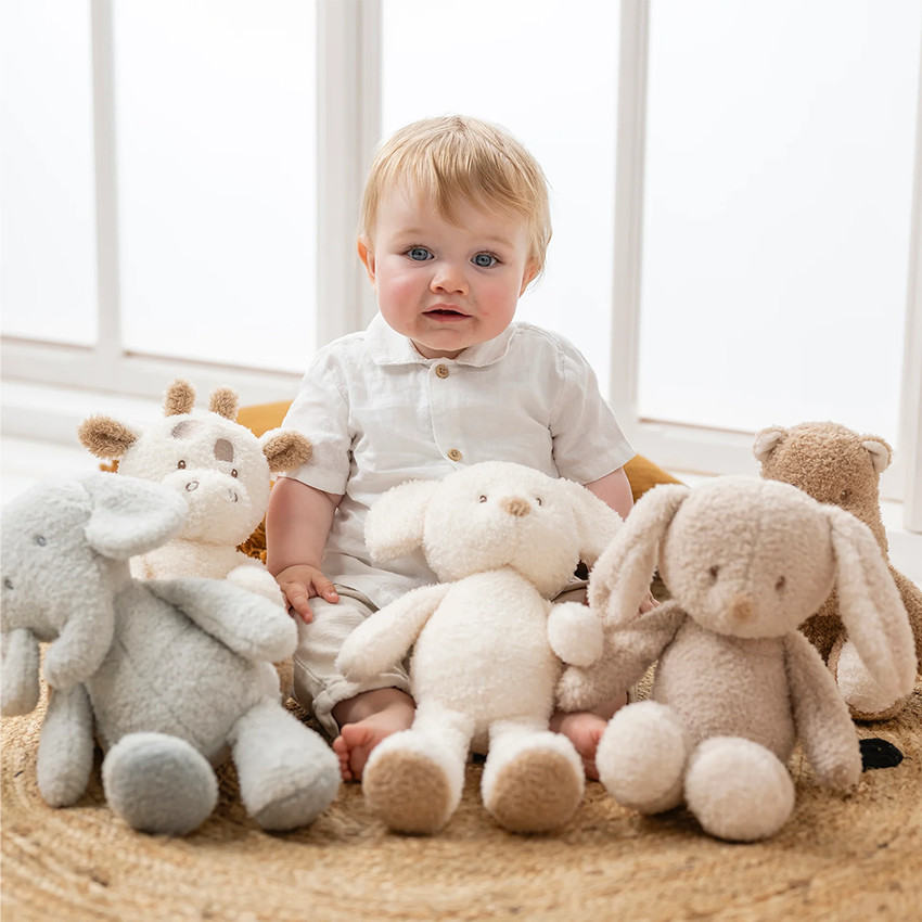 Peluche - Souris Teddy - Ecru - 34 cm 