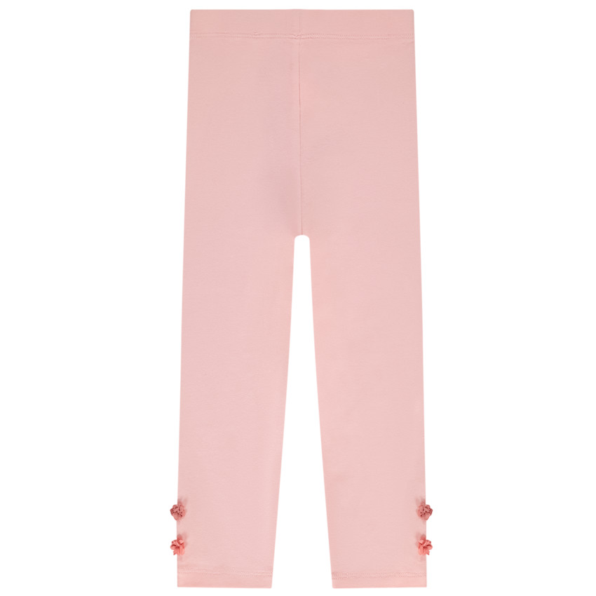 Caleçon uni à pompons pour bébé fille 