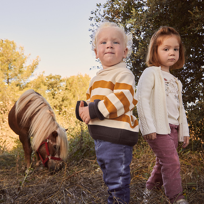 Slimme fluwelen broek met sterrenprint voor babymeisjes 