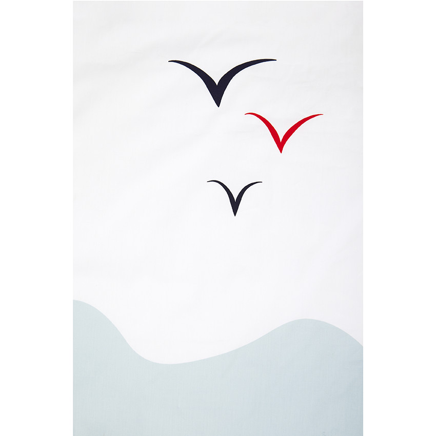 Parure de lit avec housse de couette et taie d'oreiller Pretty sea  