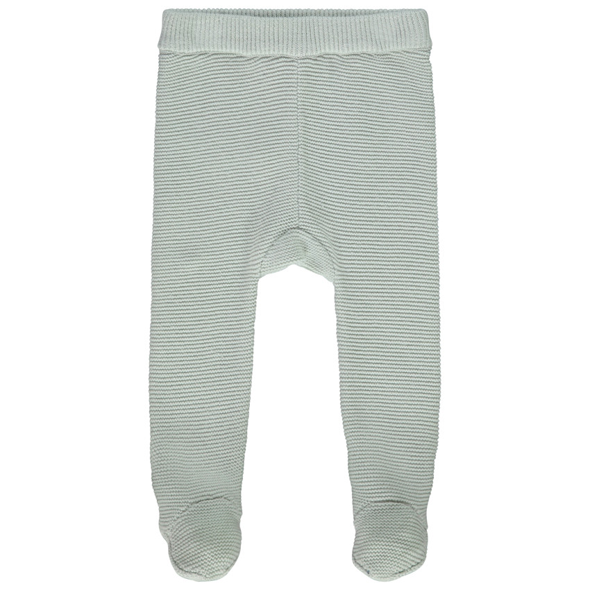 Caleçon en tricot point mousse à rayures pour bébé 