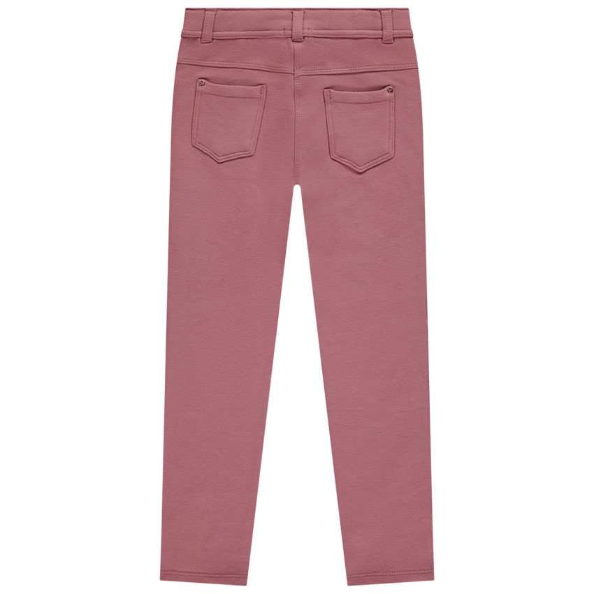 Pantalon uni en molleton fille 