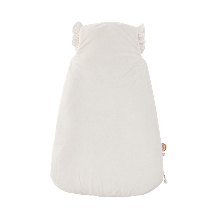 Gigoteuse sans manches en veloudoux 70 cm Libellule écru 