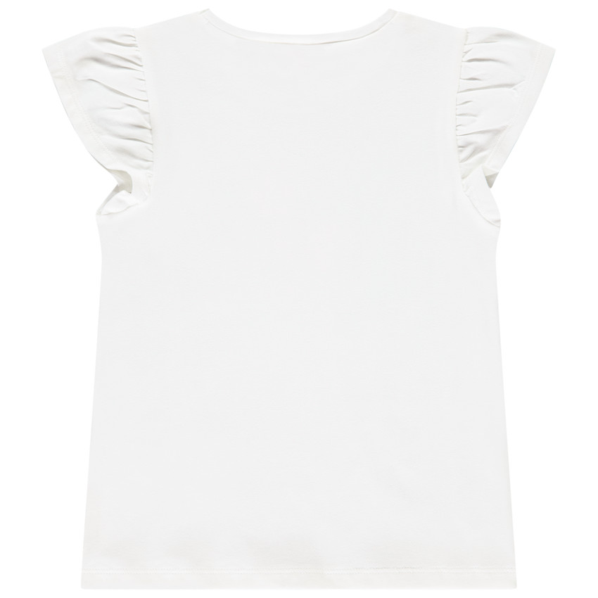 T-shirt met korte mouwen en fantasieprint voor meisjes 