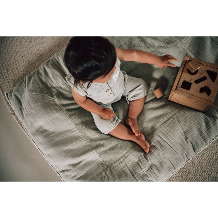 Parktapijt omkeerbaar Faro Warm White/Sage 80x100cm 