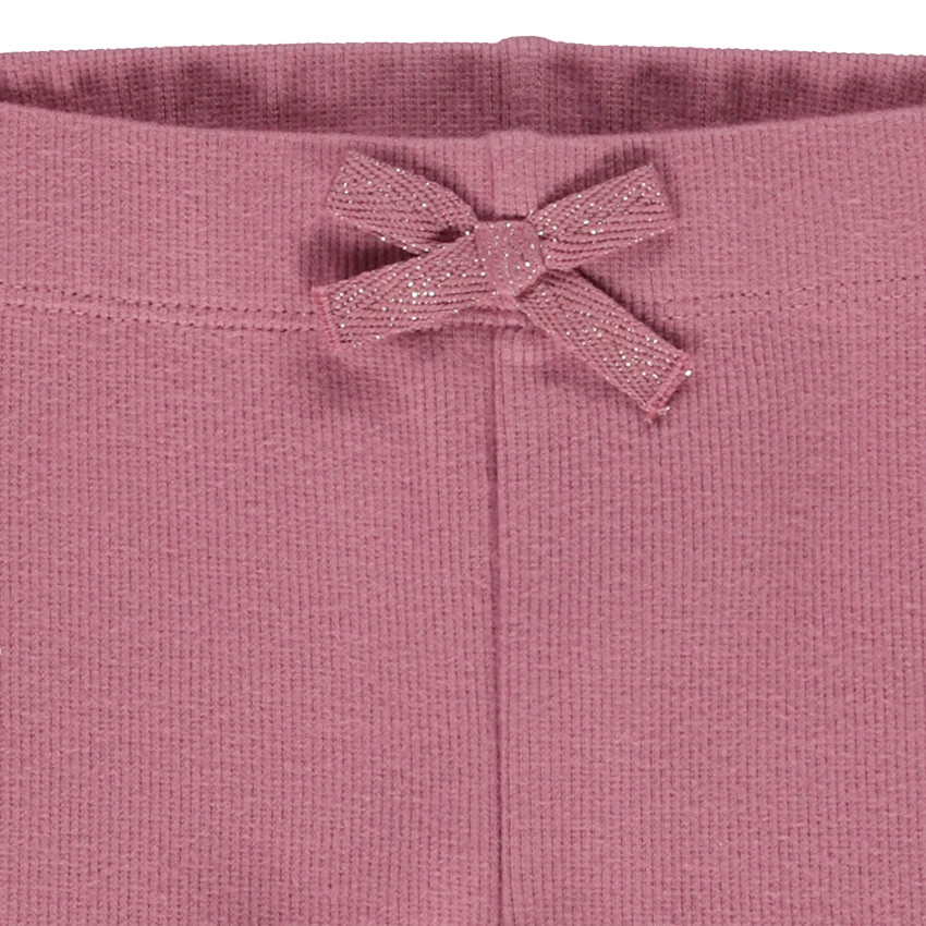 Legging côtelé avec nœud fantaisie fille 