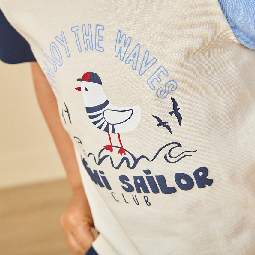 Ensemble 2 pièces effet color block pour bébé garçon 