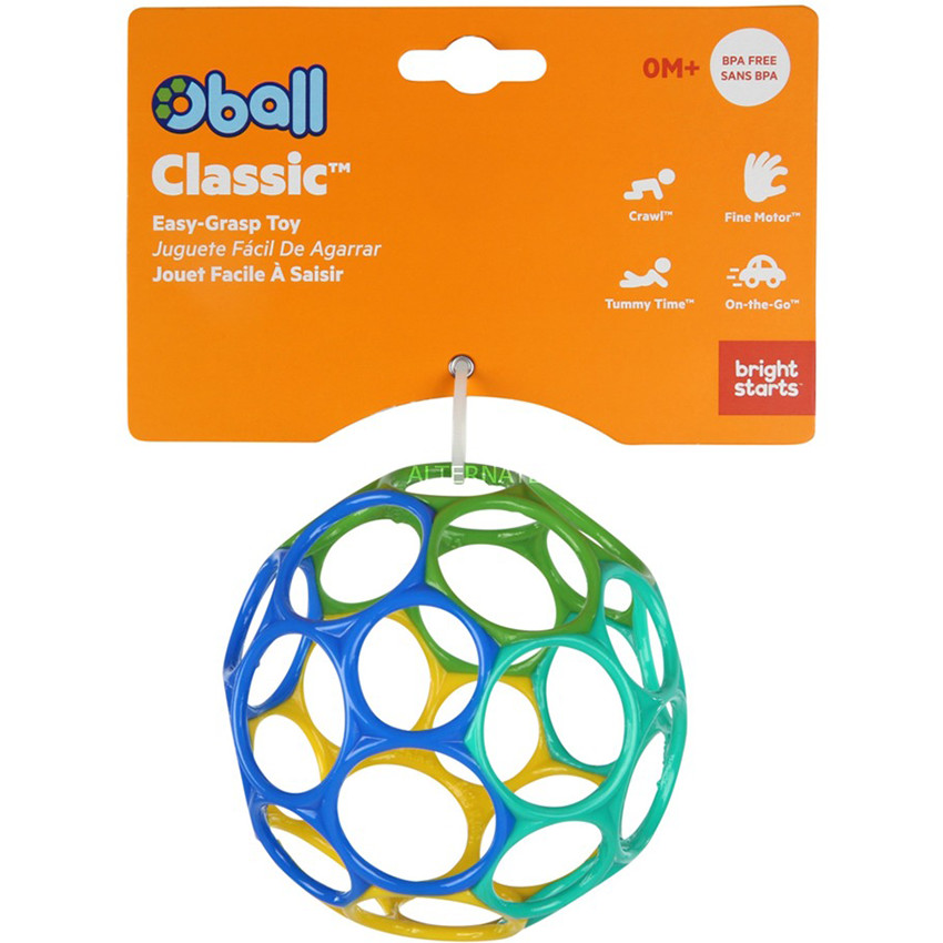 Balle souple Oball Classic Bleu Vert Jaune 