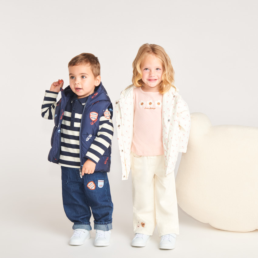 T-shirt manches courtes bébé fille broderie fleurie 