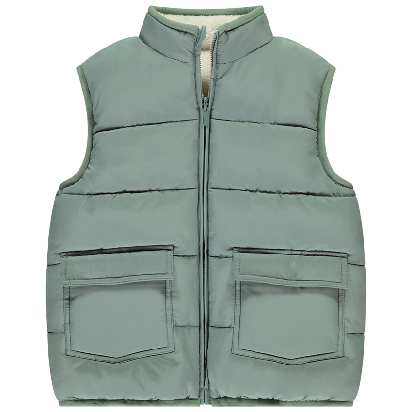 Doudoune sans manches réversible pour garçon 