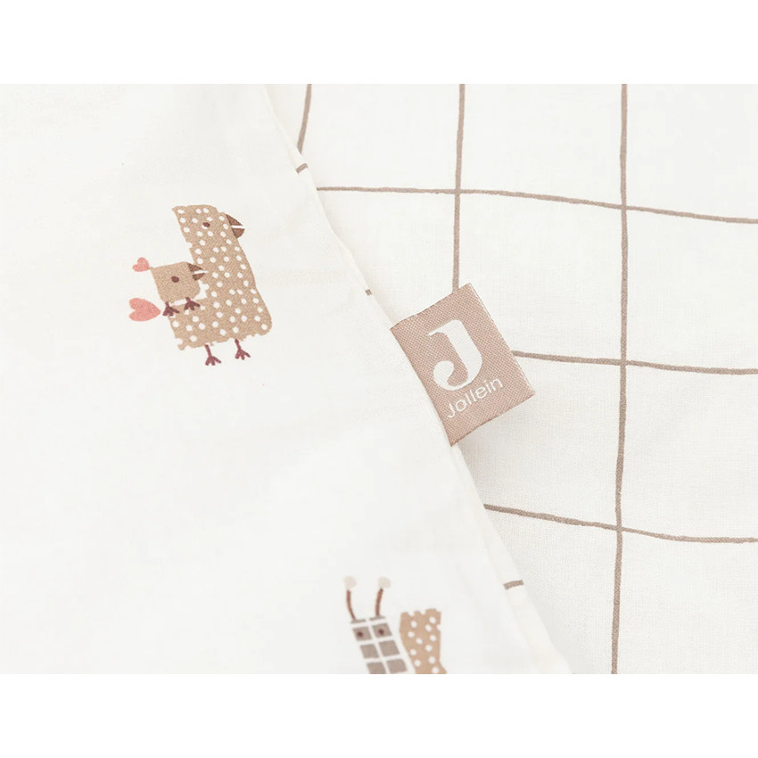 Housse de couette + taie d'oreiller - Animal Friends - 100x140 cm 