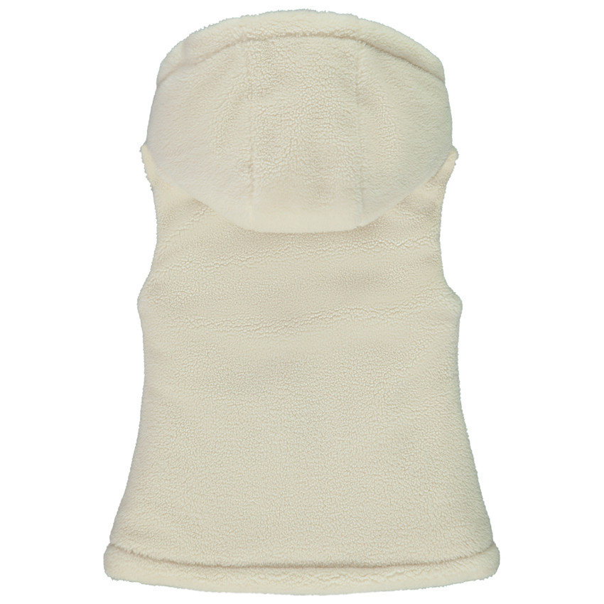 Veste sans manches en fausse fourrure + capuches pour fille 