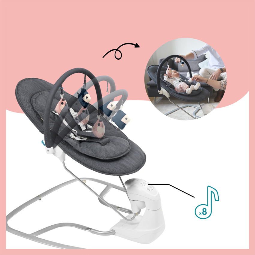 Swoon Touch schommelstoel met adapter en afstandsbediening 