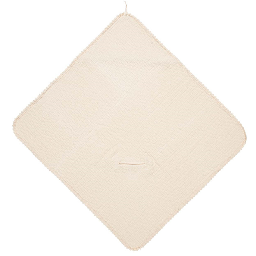 Couverture enveloppante Lace Elba Natural 100x100cm  