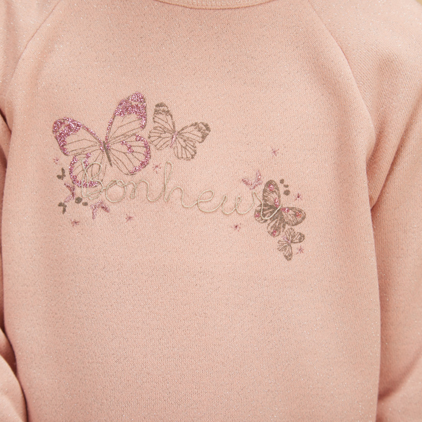 Robe effet 2-en-1 avec tulle imprimé fantaisie pour fille 