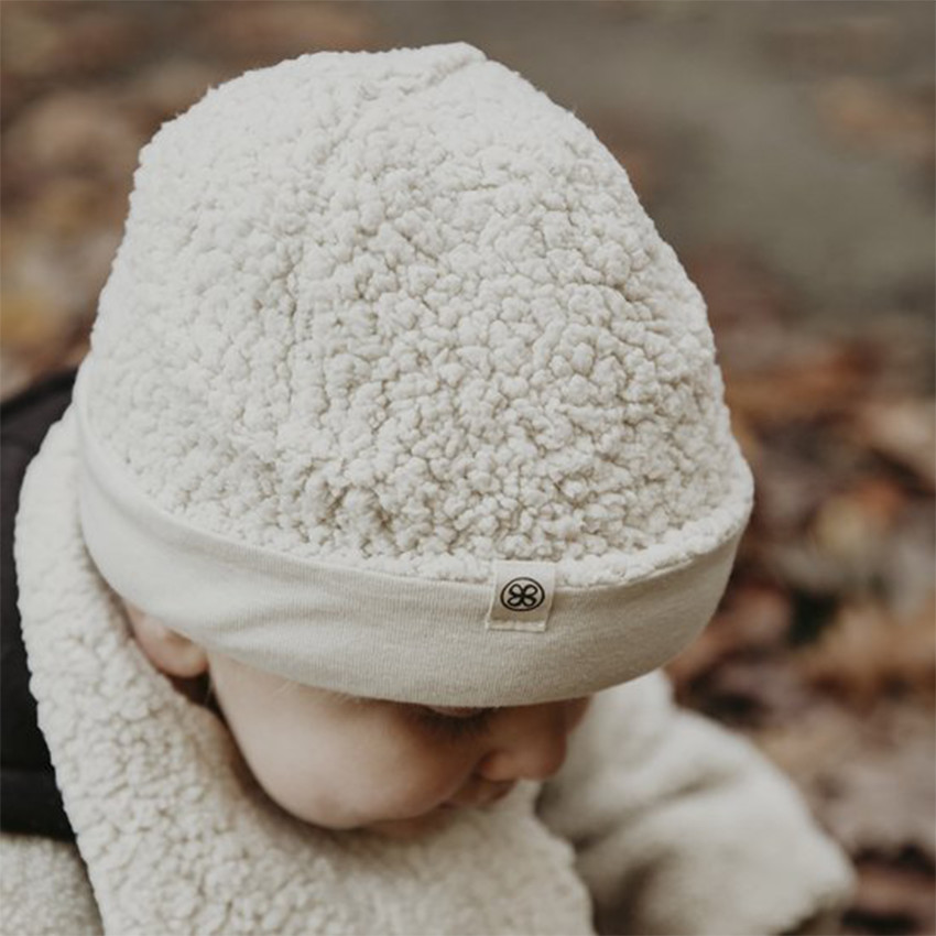 Muts Teddy 6-12m omkeerbaar Off-White 