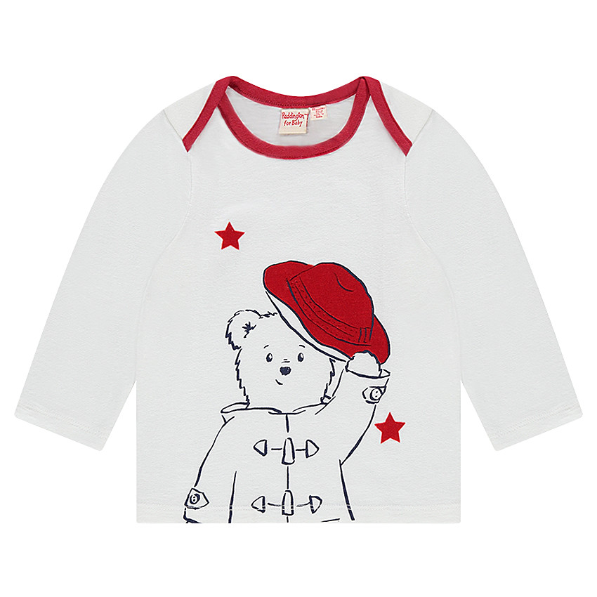 T-shirt met lange mouwen en US kraag met ©Paddington print 