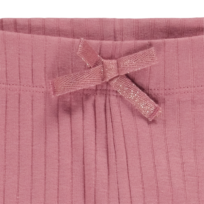 Legging met ribbelstructuur en strik voor meisjes 