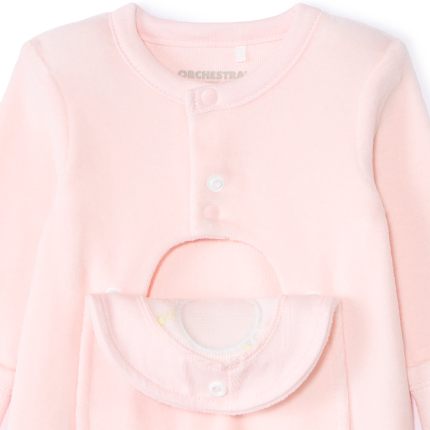 Pyjama fluweel met patch montgolfière voor premature baby meisje 