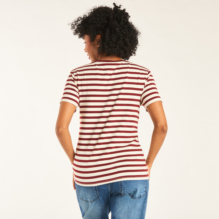 T-shirt met korte mouwen voor vrouwen die borstvoeding geven 