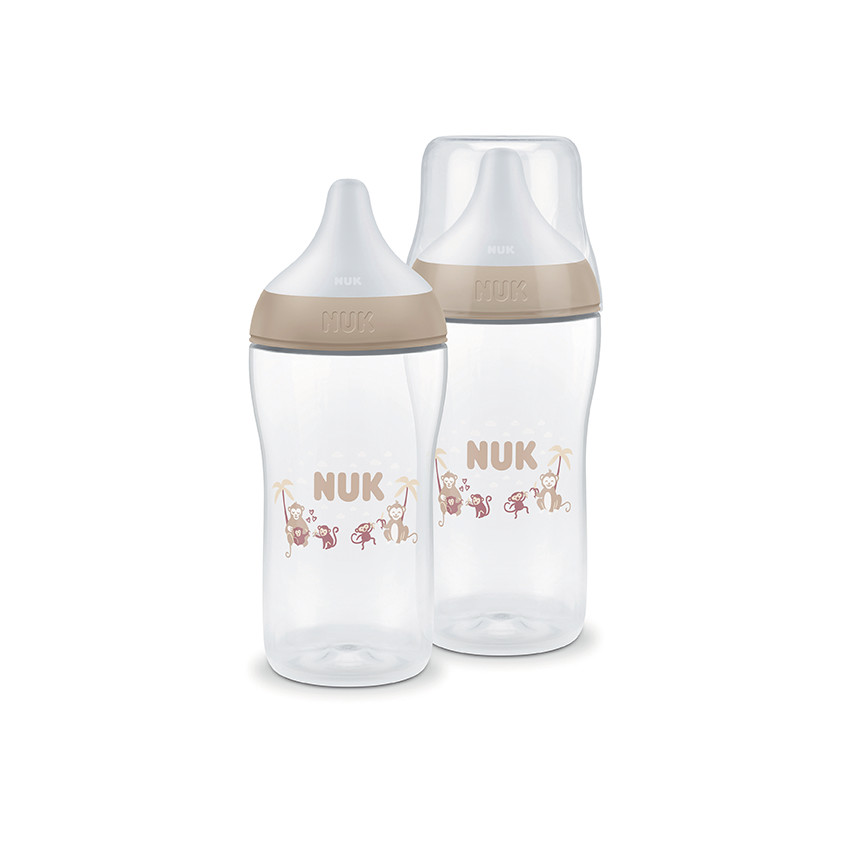 Lot de 2 biberon Perfect Match 260 ml taille M - Singe 