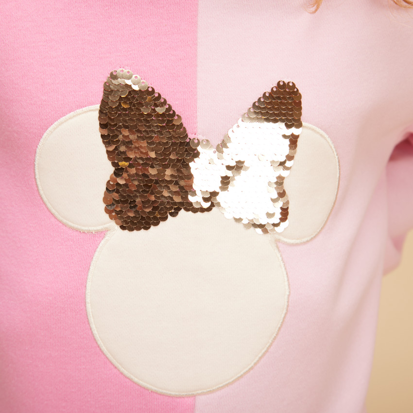 Robe sweat à capuche en molleton Minnie Disney pour fille 