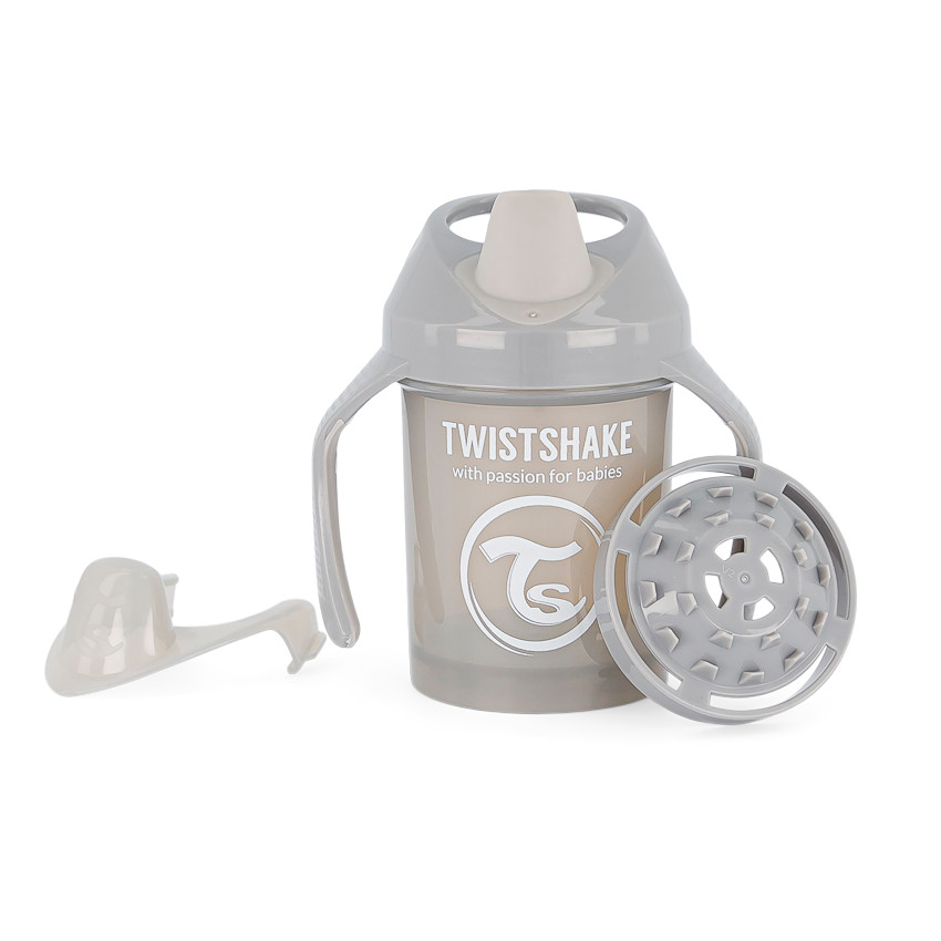 Tasse d'apprentissage 230 ml 4+ mois - Gris Pastel 