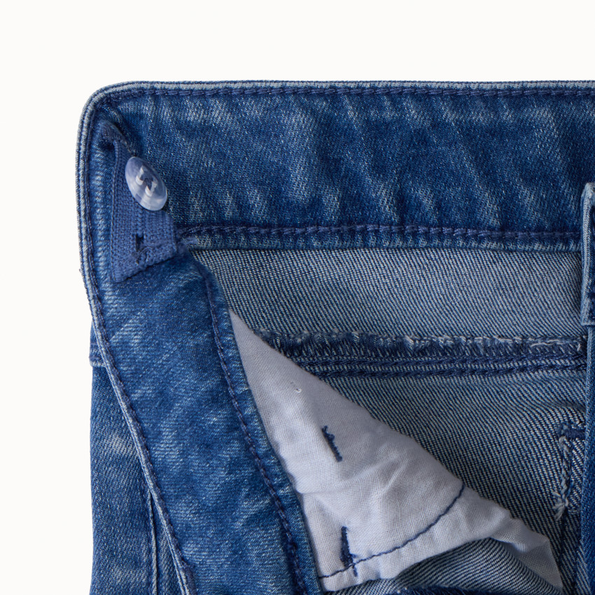 Slanke jeans met halsdoekceintuur voor meisjes 