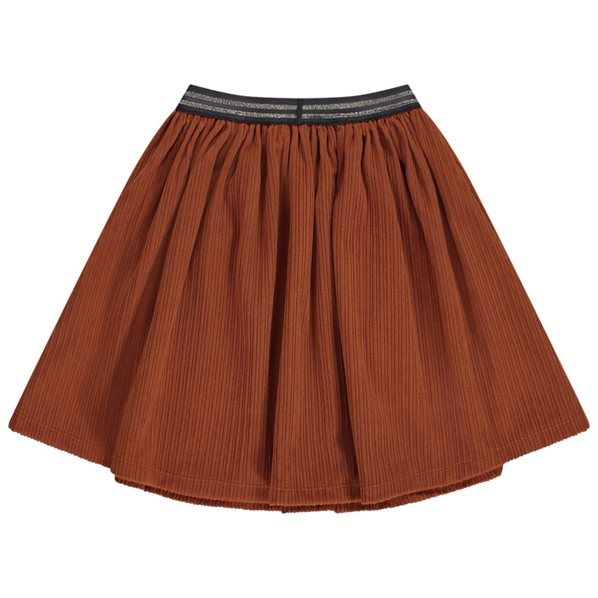 Jupe patineuse en velours côtelé pour fille 