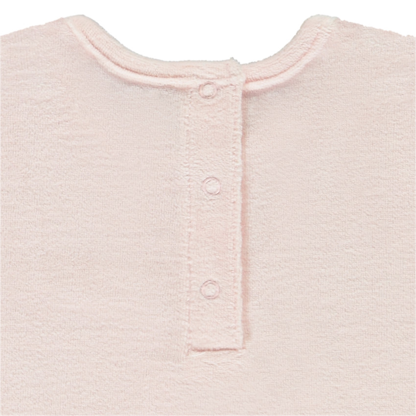 Set pyjama long en velours print dino pour bébé fille 