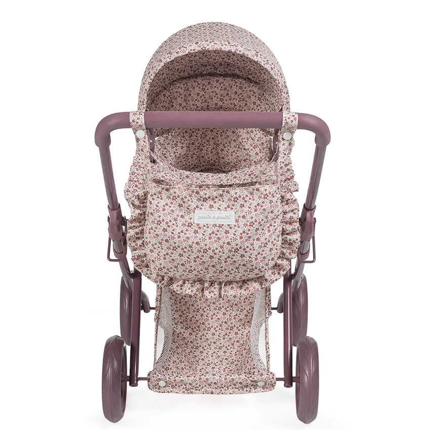 Poussette Landau pour poupée Cherry Fleurs 