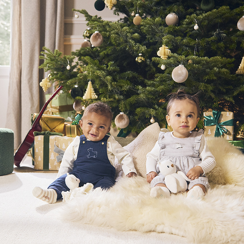 Ensemble salopette + t-shirt fantaisie pour bébé garçon 