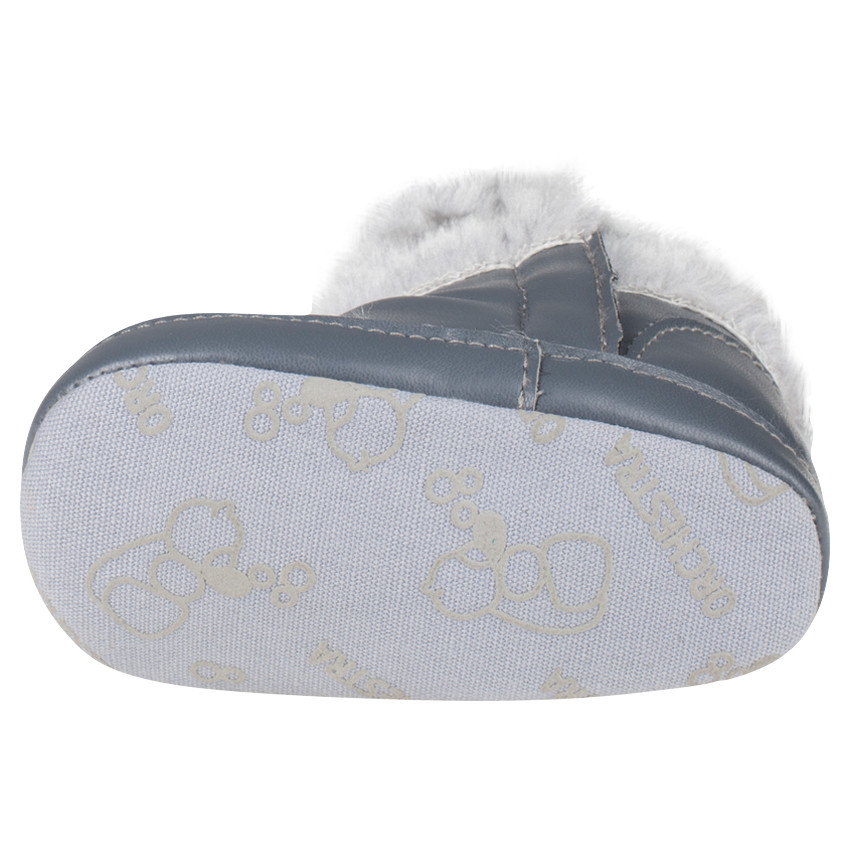 Demies bottes avec fausse fourrure au col 