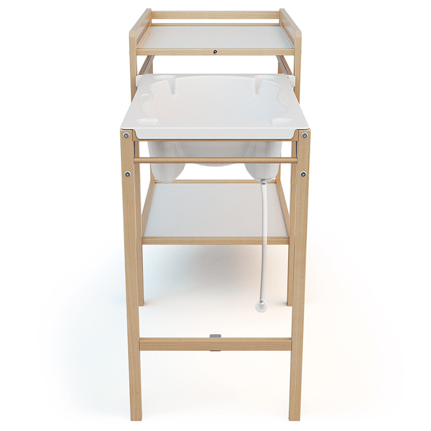 Table à langer coulissante 2 en 1 Tiny avec baignoire intégrée 