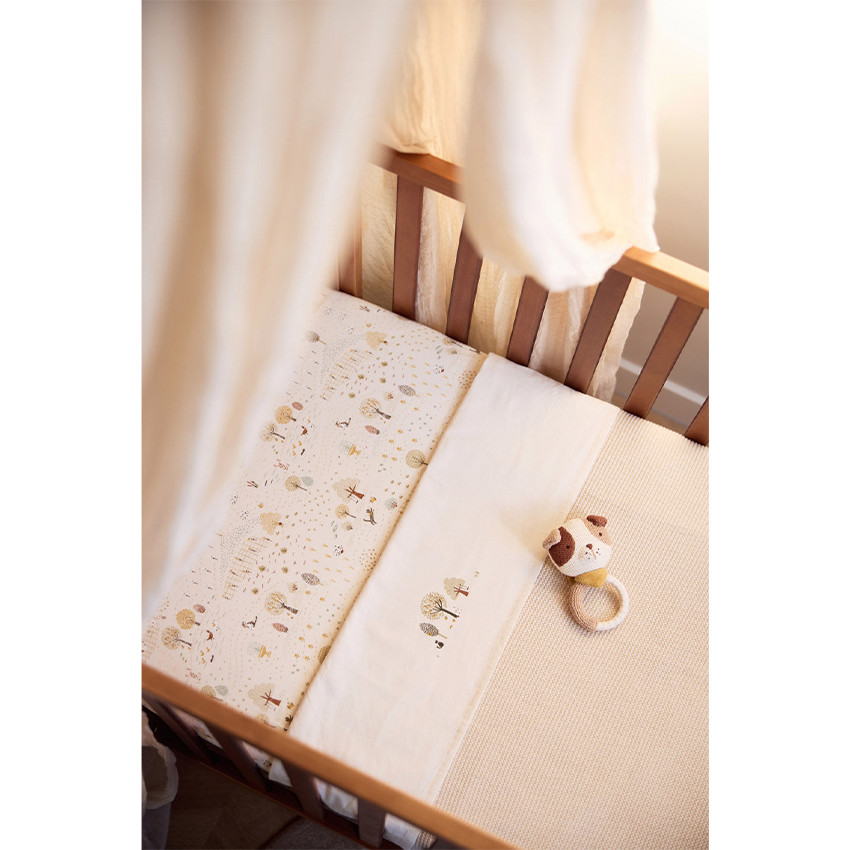 Couverture berceau 75x100cm Basic Knit Oatmeal/Velvet TOG 2.0 