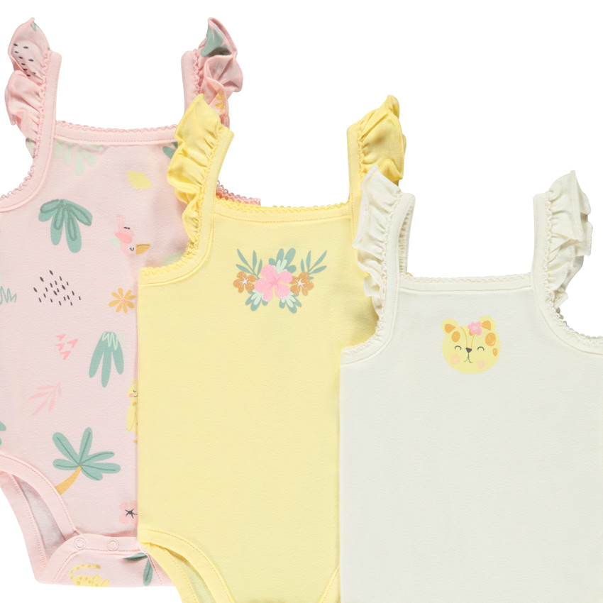 Set van 5 fantasiebodies met volantjes voor meisjes 