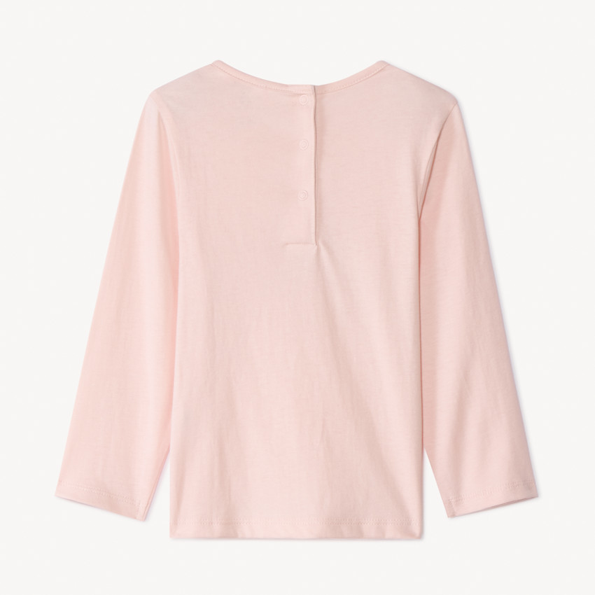 T-shirt met lange mouwen en fantasieprint voor babymeisje 