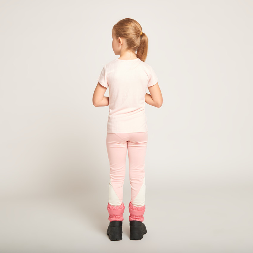 Caleçon long de ski bicolore pour fille  