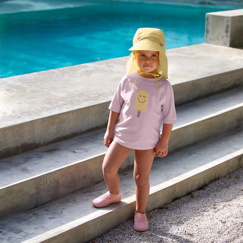 T-shirt à manches courtes Rashguard T62/68 (3-6 mois) Popsicle Pale Pink 