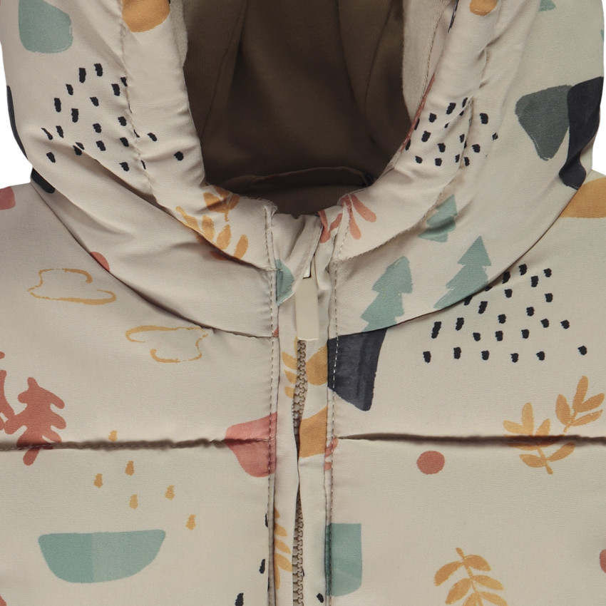 Donsjas zonder mouwen met fantasieprint voor baby jongen 