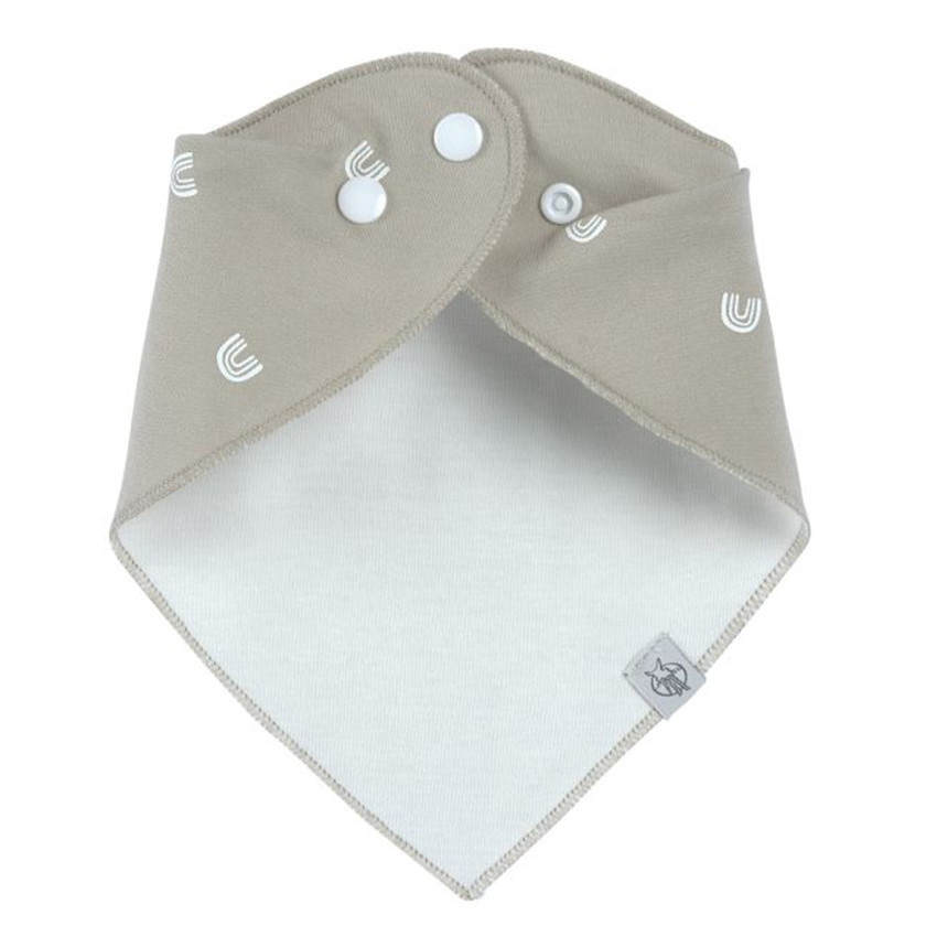Lot de 2 bavoirs bandanas imperméable Arc en ciel 