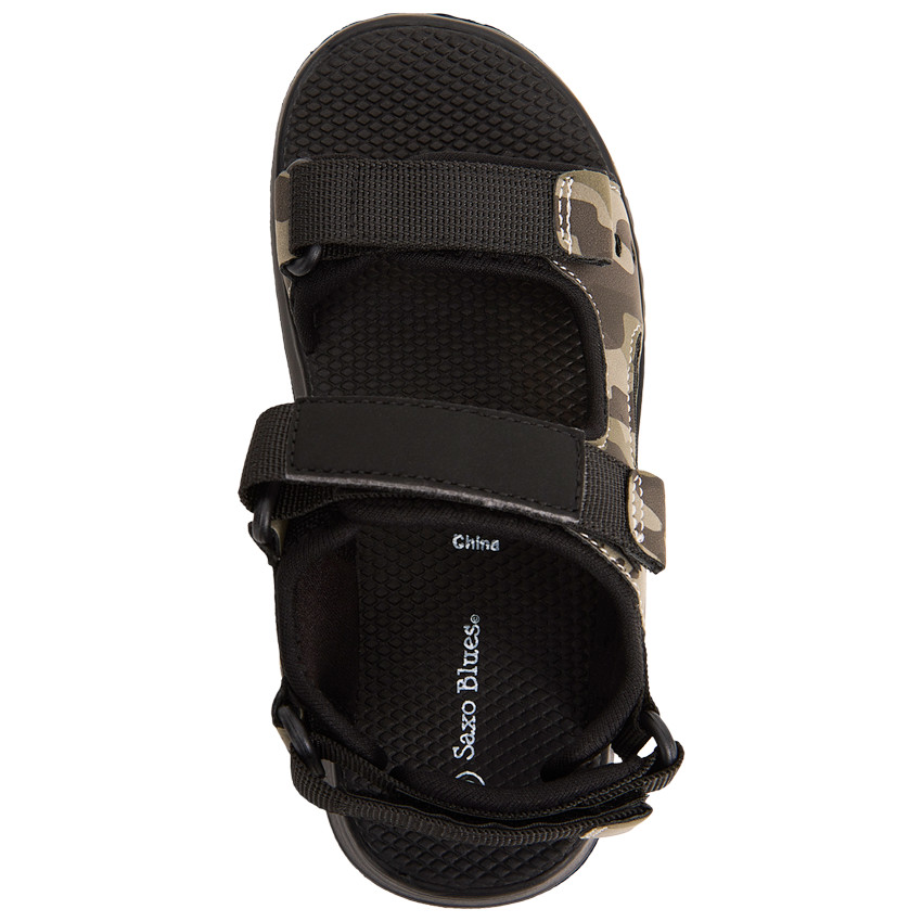 Dubbele klittenbandsandalen met camouflageprint voor jongens 