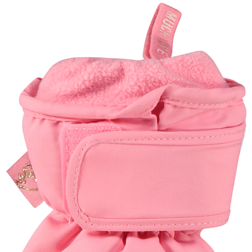 Moufles de ski imprimé graphique pour fille 