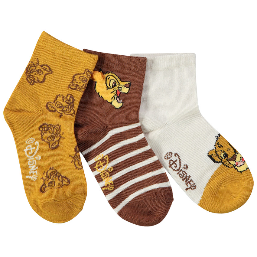 Lot de 3 paires de chaussettes Simba Disney pour garçon 