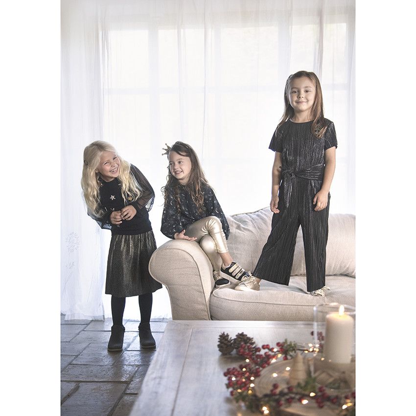 Chemise manches longues à imprimé pailleté pour enfant fille 