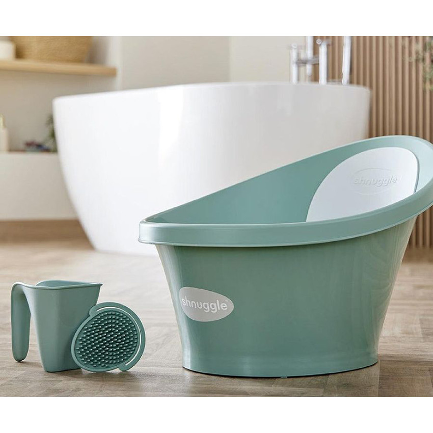 Badborstel silicone voor baby's - Eucalyptus 