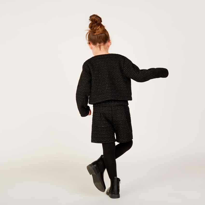 Korte glinsterende mesh shorts voor meisjes 