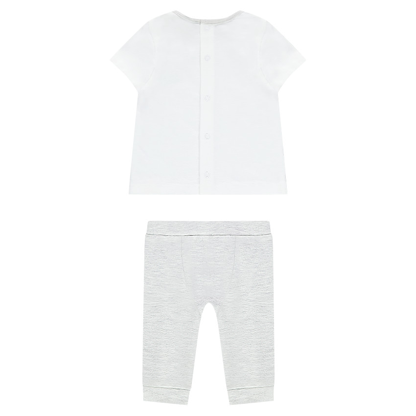 Ensemble tee-shirt manches courtes printé et legging en jersey 