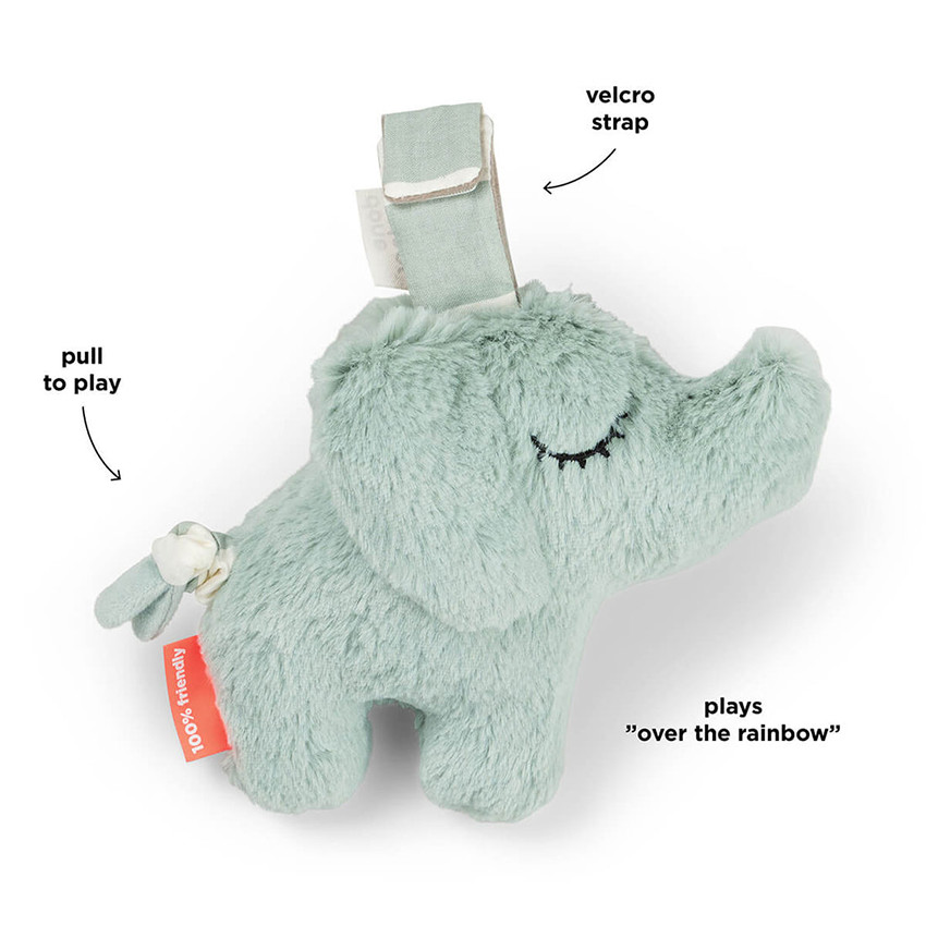 Peluche musicale Elphee Bleu 