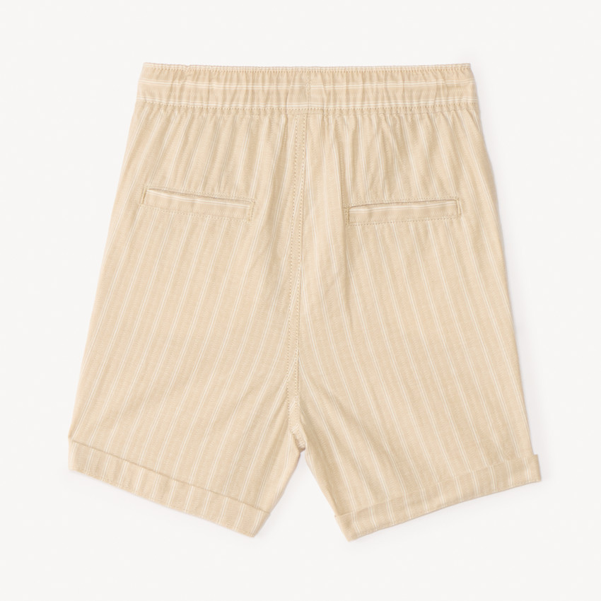 Bermuda van gestreepte stof voor jongens 